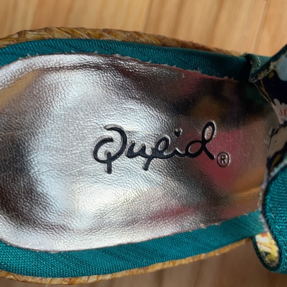 NEW emerald green open toe wedges - Picture 8 of 11